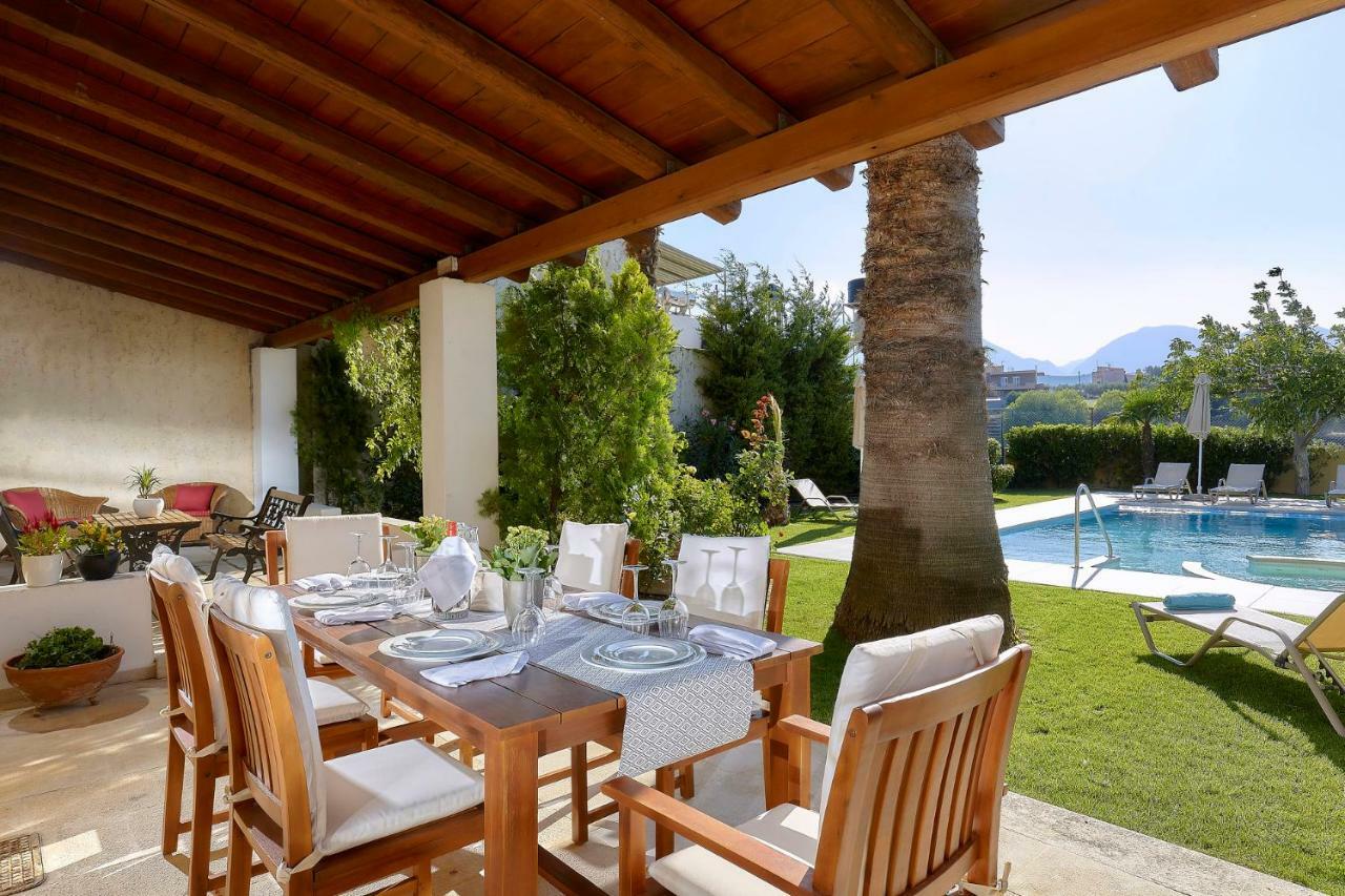 Castello Villa Daphnes - Private Pool & Whirlpool Dhafnes Exterior photo